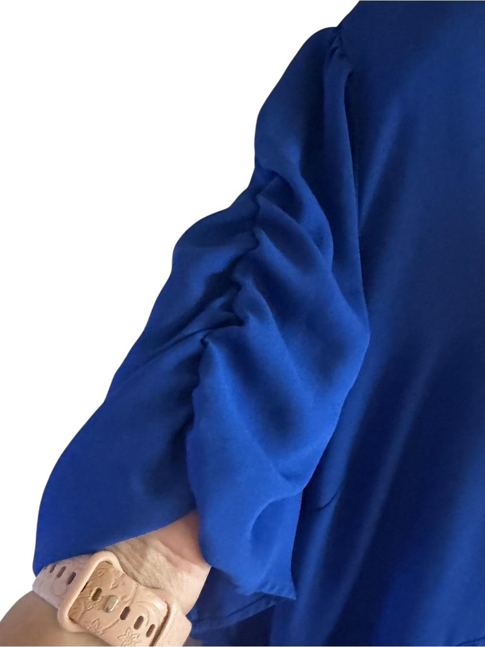 TORRID Royal Blue V-Neck Blouse  PLUS: 4X   #Y - Picture 4 of 7
